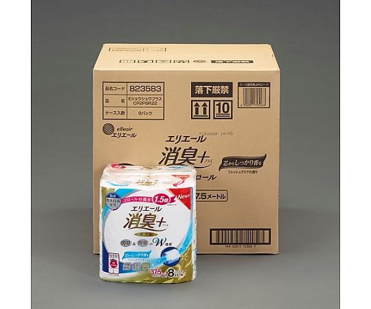 Toilet paper (deodorizing + double/64 rolls) EA929AD-8 1 box (64 rolls)