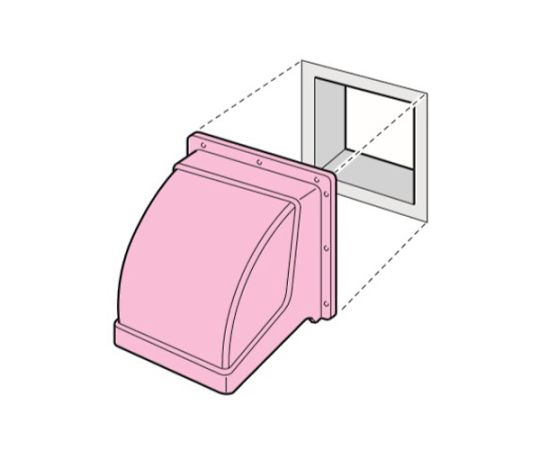 350x350mm Ventilator Hood (Plastic) EA997MS-3 1pc