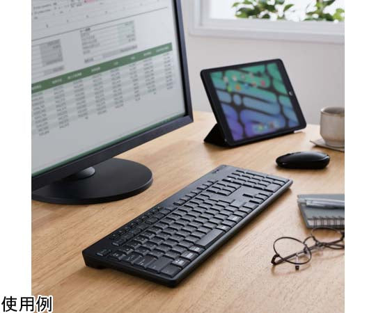 풀 키보드 Bluetooth 정음 설계 항균 블랙 TK-FFBM03SKBK 1개