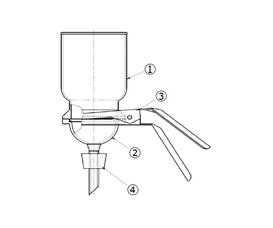 Filter holder Glass filter type FG-47 3913-47 1 set