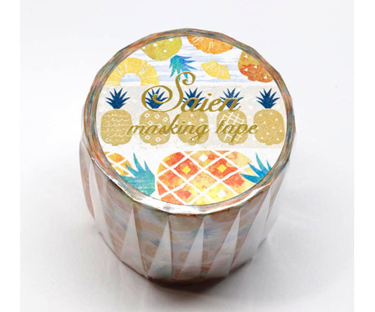 パイナップル 15mm×10m 3柄 3個入　UR-2006 3個入