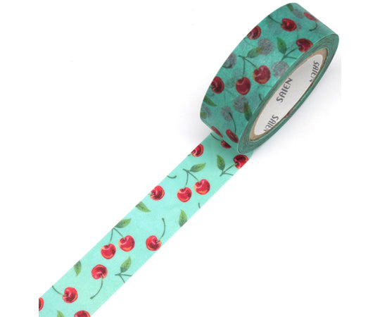 さくらんぼ 15mm×10m 3柄 3個入　UR-2018 3個入