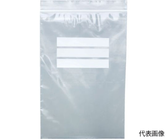 Zippered plastic bag (with white frame) 0.08mm thick 140×100mm 200 pieces TCBW-E-8A-TM 1 bag (200 pieces)