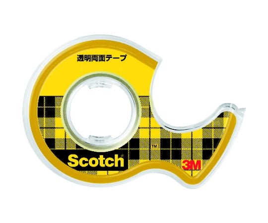 Scotch transparent double-sided tape small roll 12mm x 6m core diameter 25mm W-12 1 roll