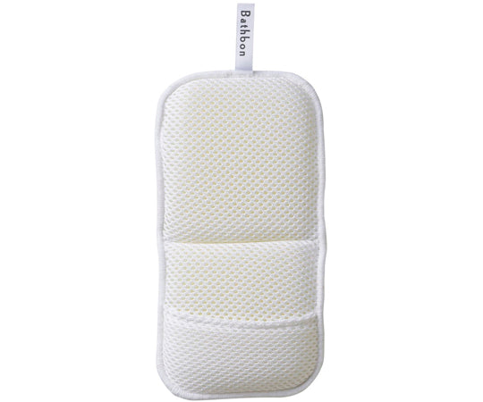 バスボンくん抗菌 はさめるスポンジ ホワイト 1個