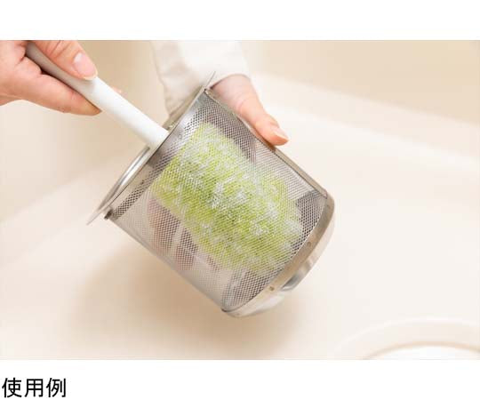 キッチンバスボンくん抗菌 シンク排水口ブラシ グリーン 1本