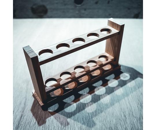 Wooden test tube stand, 25mm diameter hole x 5 tubes, SITATE255SJ, 1 piece