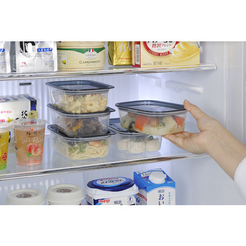 イノマタ化学　楽ちんパック　角型４００ｍｌ　２個組クリアーブラック　1834-CBLK　1 組