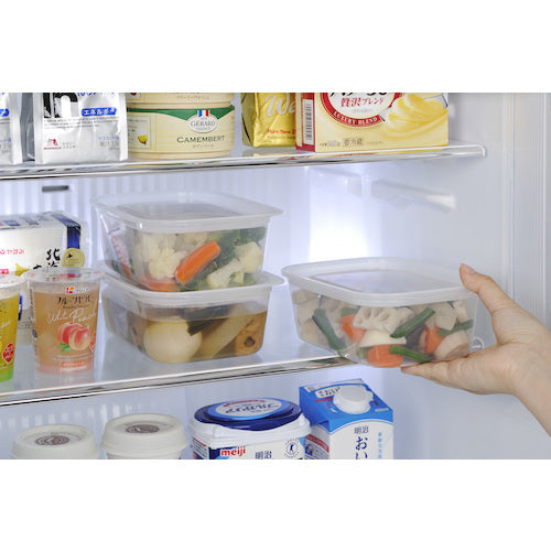 イノマタ化学　楽ちんパック　角型９５０ｍｌクリアーホワイト　1844-CW　1 個