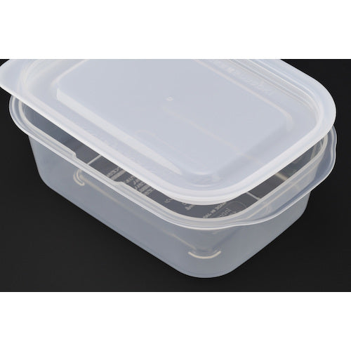 イノマタ化学　楽ちんパック　角型９５０ｍｌクリアーホワイト　1844-CW　1 個