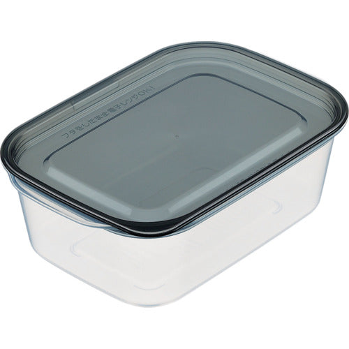 イノマタ化学　楽ちんパック　角型９５０ｍｌクリアーブラック　1844-CBLK　1 個