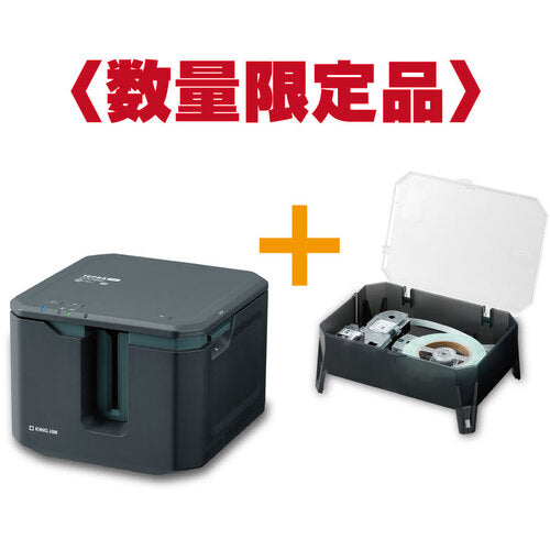 KING JIM 라벨 프린터 「테프라」 PRO SR-R7900P 전용 케이스 부착 리필용 롱 테이프 세트 SR-R7900P-SET 1 S