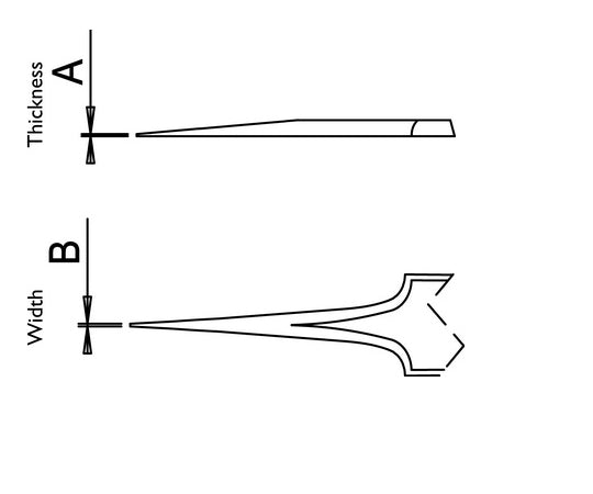 DUMONT バイオロジーピンセット  厚み0.00 /幅0.05mm　0203-5-PO 1本