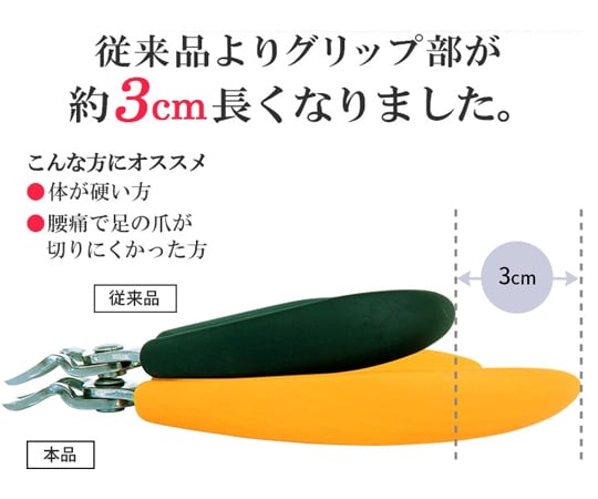 足爪も楽に切れるニッパー式爪切り　1008738 1個