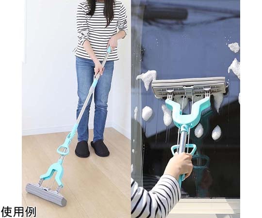 伸縮式スーパーVモップ 本体モップ付+替モップ（1個）　SV-6599 1個