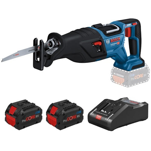 Bosch 18V Cordless Saber Saw + 2 Battery Charger Set GSA18V-28HSET2 1 S