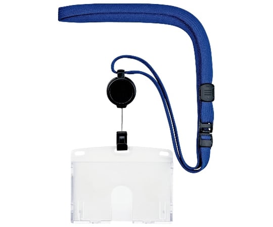 Hanging name tag, reel-type hard ID, 1 piece, blue, NL-7P-BU, 1 piece