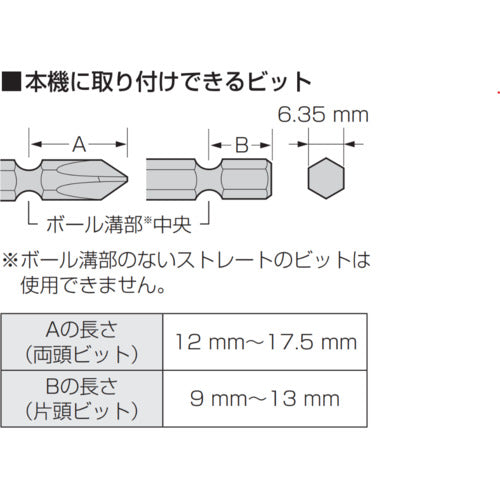 Ｐａｎａｓｏｎｉｃ　ＡＣスクリュードライバー　Ａｚｅｌｏｓｓ　ＴｙｐｅＤ　EYSDA112XD　1 台