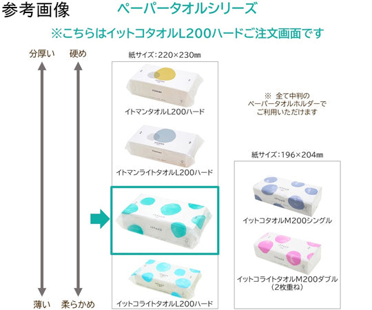 イットコタオル L200H 30個入　50200028 1ケース(200枚×30個入)