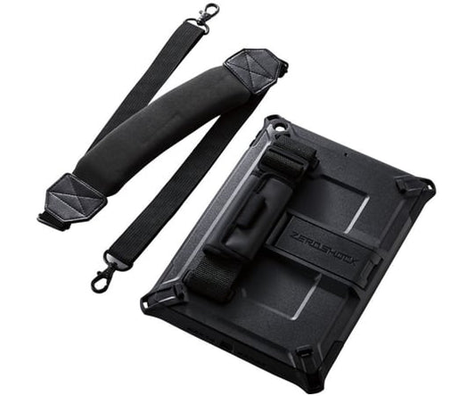 Fully Protective Case for iPad 9th/8th/7th Generation ZEROSHOCK Shockproof with Shoulder Strap Black TB-A21RHVBK 1 Piece