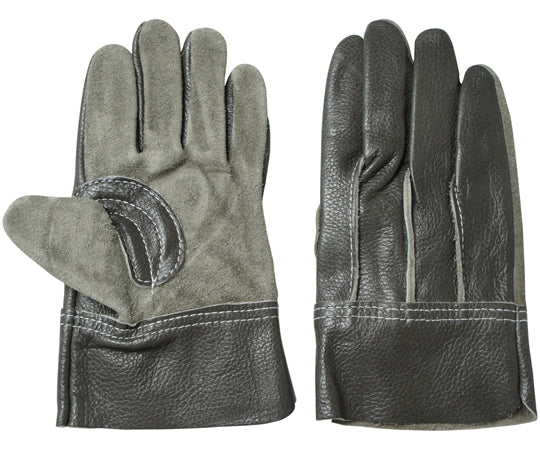 牛本革 作業手袋 背縫い ジャスピー　AG490 1双