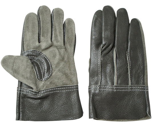 牛本革 作業手袋 背縫い ジャスピー　AG490 1双