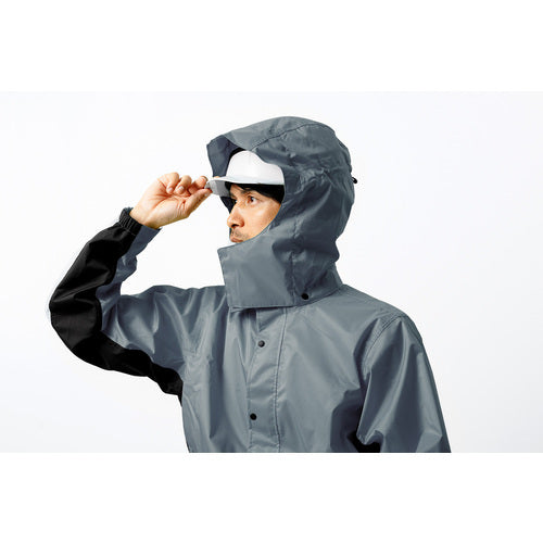 카지 메이크업 7521 레인 슈트 에볼루션 차콜 그레이 LL 7521-74-LL 1 착용