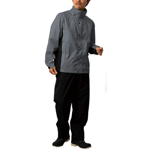 カジメイク　７５２１　レインスーツエボリューション　チャコールグレー　Ｍ　7521-74-M　1 着