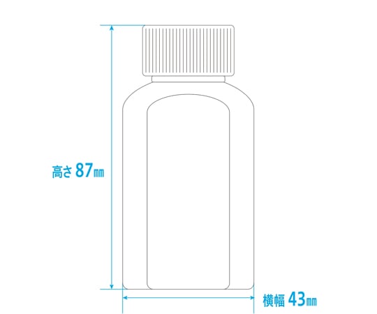 Marker medication bottle 60mL normal cap (white) 1 bag (20 pieces) MBIN6020 1 bag (20 pieces)