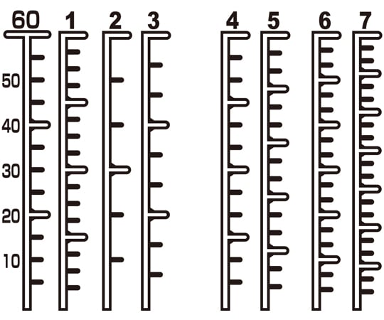 Marker medication bottle 60mL normal cap (white) 1 bag (20 pieces) MBIN6020 1 bag (20 pieces)