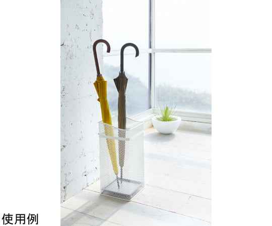 Umbrella stand, square mesh, white, 7928, 1 piece