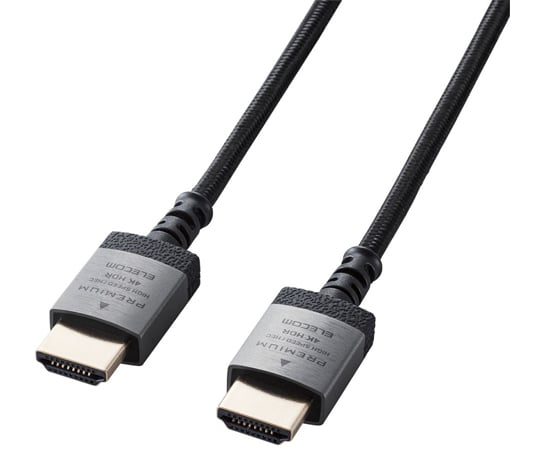 HDMI 케이블 Premium 슬림 타입 알루미늄 커넥터 나일론 메쉬 케이블 0.5m 블랙 DH-HDP14ES05SBK 1개