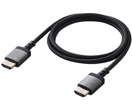 HDMIケーブル Premium スリムタイプ アルミコネクタ ナイロンメッシュケーブル 1.0m ブラック　DH-HDP14ES10SBK 1本