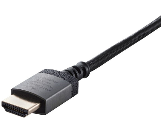 HDMIケーブル Premium スリムタイプ アルミコネクタ ナイロンメッシュケーブル 1.0m ブラック　DH-HDP14ES10SBK 1本