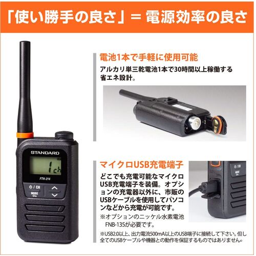 표준 특정 소전력 트랜시버 FTH-214 1 대