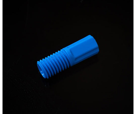 1/8" PP Blue Head Nut (1/4-28UNF Male) 10pcs OM2620U 1 bag (10pcs)