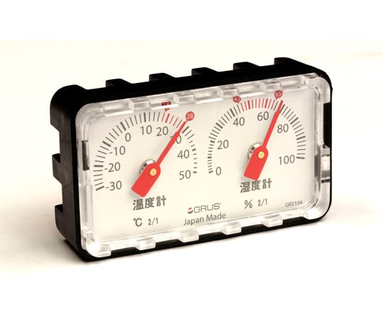 グルス 小型精密温湿度計 日本製 一般用　GRS104 1個