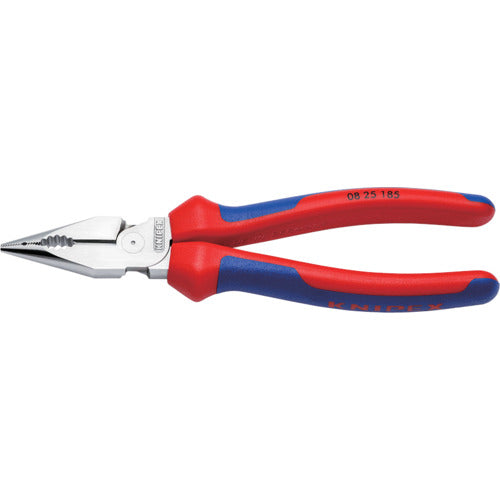 ＫＮＩＰＥＸ　ニードルノーズペンチ　１８５ｍｍ　コンフォートハンドル　0825-185　1 丁