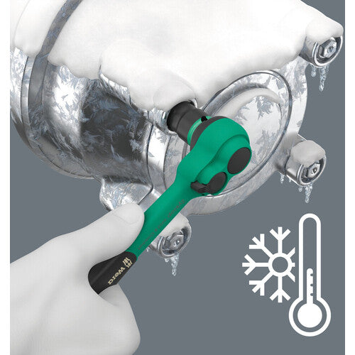 Wera 8100SB 13 Cyclops Comfort Ratchet Set Reverse Lever 9.5mm, Inch Size 005531 1 S