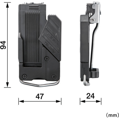 タジマ　セフホルダー胴ベルト用　クリップ式　樹脂　右用　SFC-CHLD　1 個