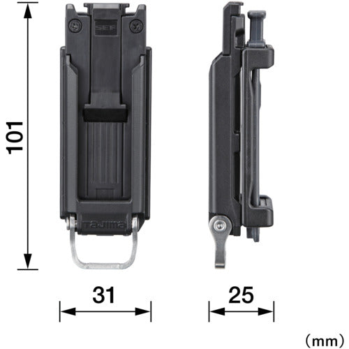 타지마 세프 홀더 몸통 벨트 용 수지 슬림 SF-SHLD 1 개