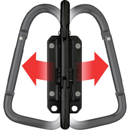 Tajima Safe Tool Holder Steel Slim Carabiner Large Folding SFSKHI-CLF 1 pc