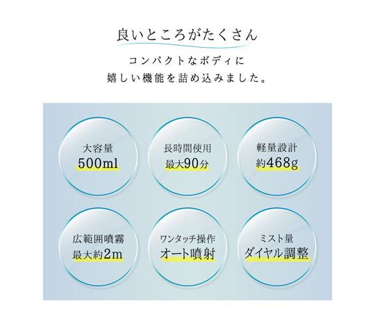 コードレス噴霧器　wasser_commo009 1個