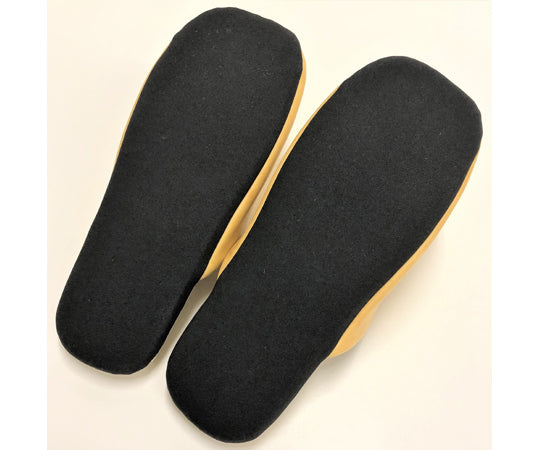 お手入れ簡単 拭ける 耐薬品スリッパ バイカラー Mサイズ（約22.5～24cm）イエロー　974616 1足