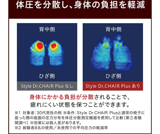 Style Dr.CHAIR Plus ブラウン　BS-DP2244F-B 1個