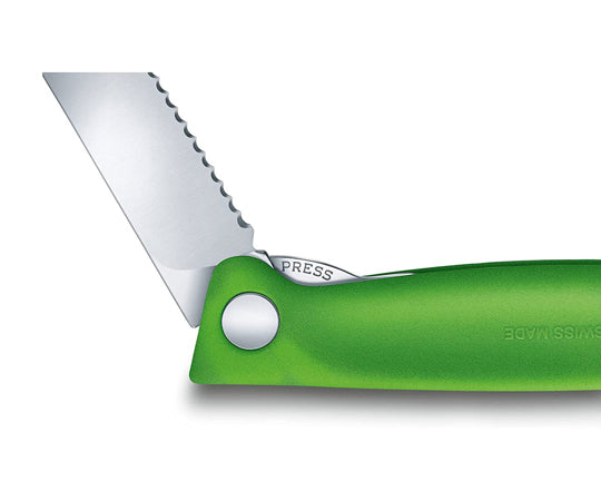 スイスクラシック 折り畳み式パーリングナイフ グリーン　6.7836.F4B 1個