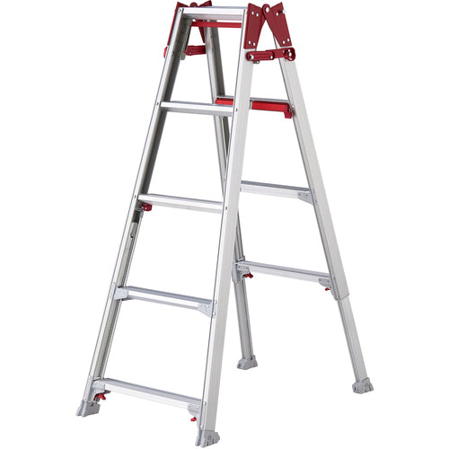 ハセガワ　階段用脚部伸縮式アルミはしご兼用脚立　ＲＹＲＥ型　５段　RYRE-15　1 台