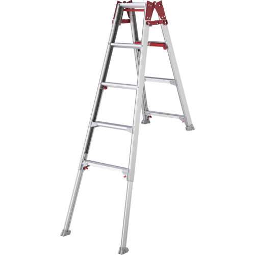 ハセガワ　階段用脚部伸縮式アルミはしご兼用脚立　ＲＹＲＥ型　５段　RYRE-15　1 台