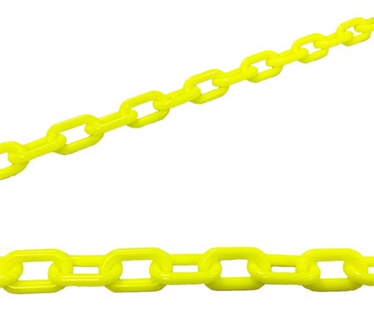 플라스틱 체인 10m 형광황 TW008-10 1개
