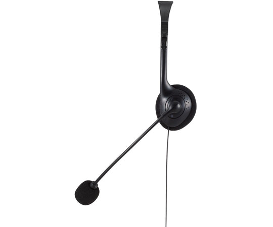 有線ヘッドセット 両耳オーバーヘッド 小型 USB-A 1.8m ブラック　HS-HP01SUBK 1個